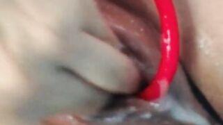 Juicy Pink Pussy masturbation cumshot - 7 image