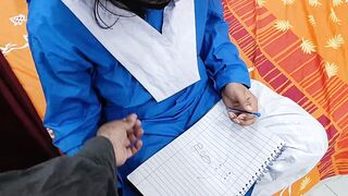 Desi School Girl Caught And Fucked While She is Making Naughty Drawing