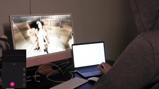 HACKER GOT CONTROL OF MY LUSH AND MADE ME SQUIRT IN PUBLIC (ENGLISH SUBTITLES) - 6 image