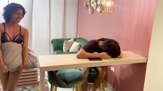 My little stepsister runs naked all over the house and makes me fuck her hard in the ass and come inside me. - 4 image