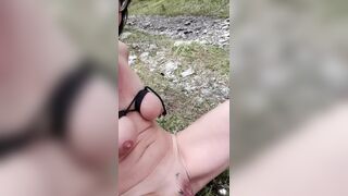 Public squirt next to hiking trail - 1 image