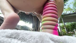 Teen Anal Fisting on the Yard - 15 image