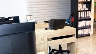 Delivery man ends up in a hot interracial orgy with secretaries in the office - CelesteAlba - 7 image