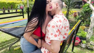 My neighbor seduces me when my husband is not around, he fucks me so hard that he makes me squirt - 3 image