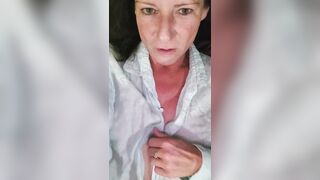 Masturbation in my ex's linen shirt and pussy squirt - 3 image