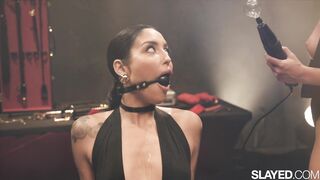 SLAYED Domme Lumi Gags And Suspends Her Naughty Sub Vanessa - 3 image