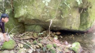 I Masturbate Watching an Unknown Girl While She Gets Wet in the Lake and I End up Fucking Her Hard and Cumming on Her Ass. - 3 image