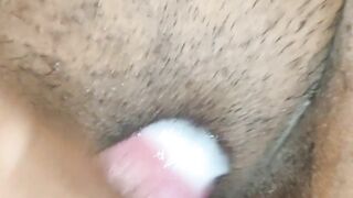 Dick and pussy Cum shot on pussy black tight pussy - 13 image