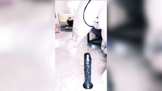 The beautiful Lena Mia doubles dildo and squirt - 7 image