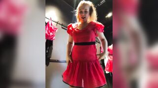 Dripping a lot and fingering her pink pussy in public - 12 image