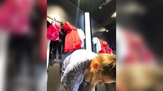 Dripping a lot and fingering her pink pussy in public - 5 image