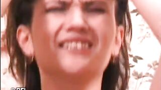 Asian big-boobed MILF toyed herself and then gets rammed by a nasty dude. She also squirts - 12 image