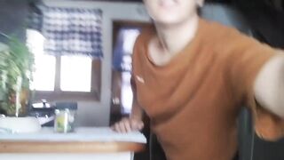 I used the kitchen so that I could fulfill my fantasies of being seen behind the window