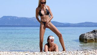 3 Golden Showers on the Secret Beach - 1 image