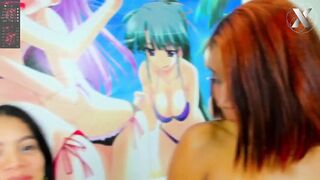 4 Horny Lesbians Get Together After Class and Put on a Great Squirt Show - 10 image