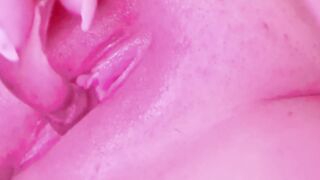 Tight pink pussy fingering orgasm - 13 image