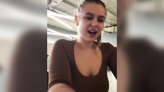 Public extreme double penetrating and training at the gym - 3 image