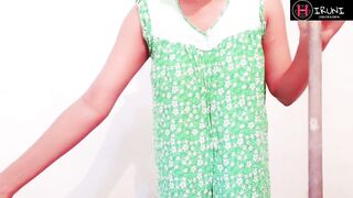 Hot inexperienced Indian stepmom shows big Tits and fingered and masturbates - 2 image