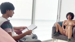 My shy stepsister asks me to take a picture of her sexy body and we end up fucking hard until I cum in her pussy. - 4 image