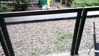 Squirting at hotel terrace - 14 image