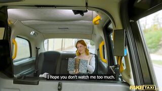 Fake Taxi - Petite redhead squirting on big dick German babe public flashing and hard fast fuck - 2 image