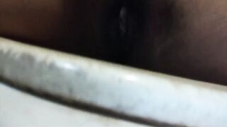 Pussy Play - Pretty Ebony Black Vagina Making A Mess Before Shower Time Morning Solo Girl Female Masturbation - 6 image