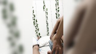 Riding a cock i have a squirting orgasm and he leaves my pussy with creampie - 1 image