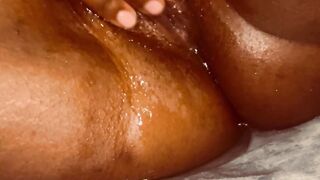 Silent masturbation! With a lot of squirting!