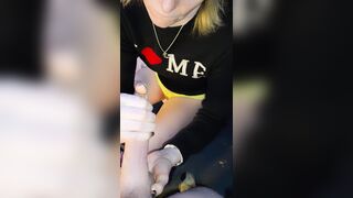 Dripping wet pussy fingering before cum on the tongue - 10 image