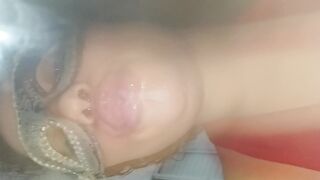 FUCKING MY COCK WHILE SHOWING HER GREEDY LITTLE MOUTH, DROOLING EXTREMELY - 2 image
