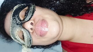 FUCKING MY COCK WHILE SHOWING HER GREEDY LITTLE MOUTH, DROOLING EXTREMELY - 6 image