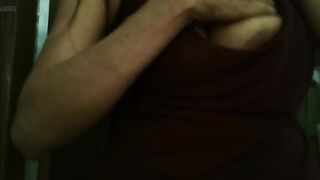 Indian Actress New Leake Anne with big boobs show to her boy in Bath room - 10 image