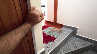 I discover my employee masturbating and she leaves her big stream after fucking