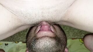 Sitting on your face, lie down for me, dip your tongue into my vagina - 10 image