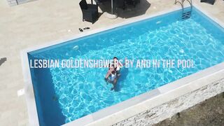Lesbian Golden Showers in and by the Pool - 11 image