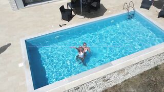 Lesbian Golden Showers in and by the Pool - 12 image