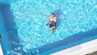 Lesbian Golden Showers in and by the Pool - 3 image