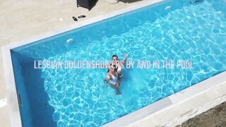 Lesbian Golden Showers in and by the Pool - 9 image