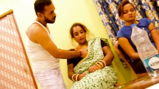 MOM FUCKED BY HANDSOME GUY IN FRONT OF HER DAUGHTER, HARDCORE SEX - 3 image