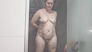 Sexywifedd pumping in the shower, fucks toys gets huge facial - 3 image