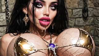 AI LATINA DUNGEON SLUT MIA PART 3: MIA GETS HER CHEEKS CLAPPED! - 4 image