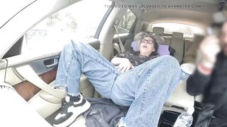 Real Desperate Jeans Wetting and Squirt in My Car - 5 image