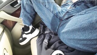 Real Desperate Jeans Wetting and Squirt in My Car - 7 image