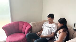 I fuck my shy stepson to teach him how to fuck matures.