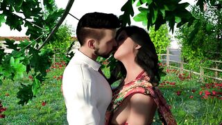 Desi Indian Sexy Neha Bhabhi Sex with her Devar in the garden - 5 image