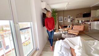 stepdad rips jeans and she cums - 1 image
