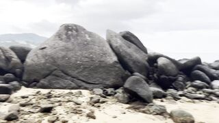Kinky Monika Fox On A Wild Beach Satisfies Herself With Big Toys, Doing Anal, DP, Squirt & Prolapse - 1 image
