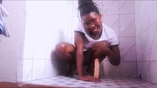 Fucking and Squirting My Big Dildo in the Shower - 15 image