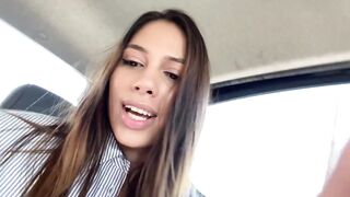 Beautiful Latina Squirter Fucked In The Uber Gets The Driver Soaked! - 1 image