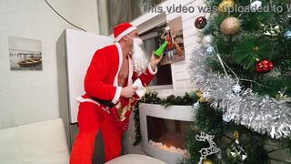 Santa's little helper, Monika Fox, gets a rough anal pounding and a mouthful of cum - 3 image